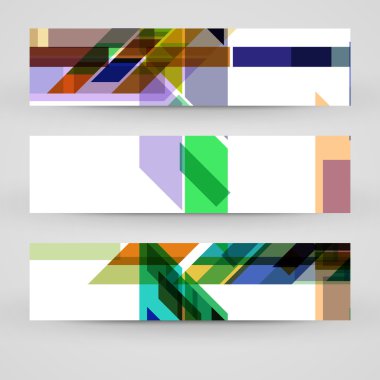 vektörel banner tasarımınız için ayarla