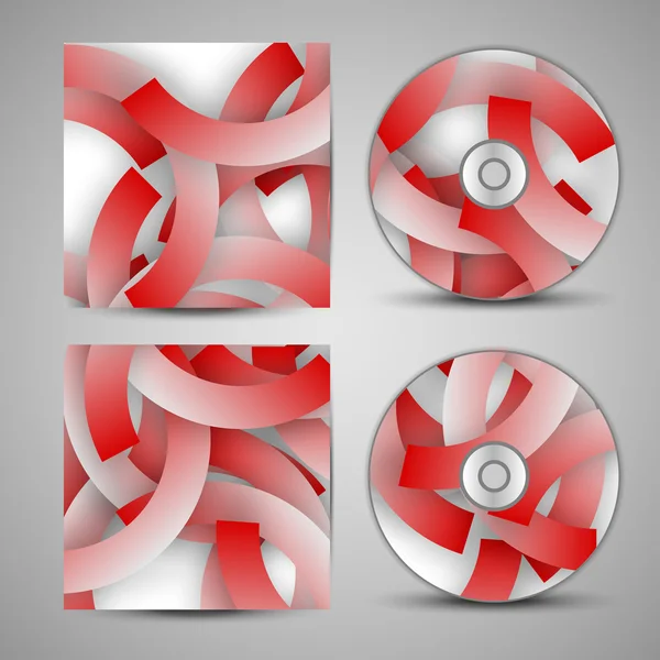 Conjunto de capa de cd vetorial para o seu projeto — Vetor de Stock