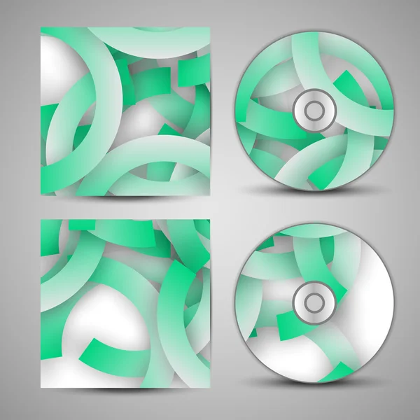 Vector cd cover set for your design — Stock Vector