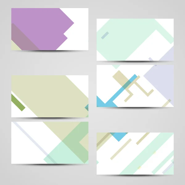 Set de cartes de visite vectorielles pour votre design — Image vectorielle