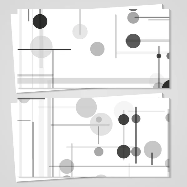 Conjunto de cartões de visita vetoriais para o seu design — Vetor de Stock