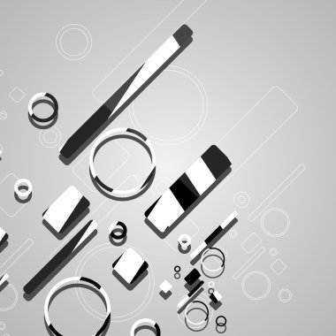 Renkli soyut çember arkaplanı