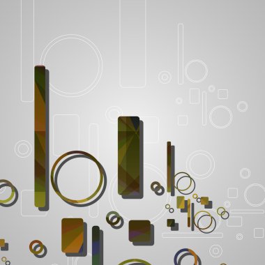 Renkli soyut çember arkaplanı