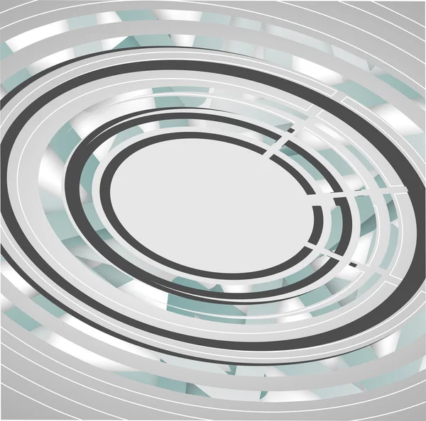Astratto cerchi tecnologici sfondo — Vettoriale Stock