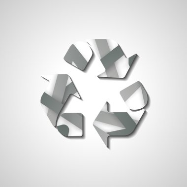 sembol geri dönüşüm, stil illüstrasyon soyut