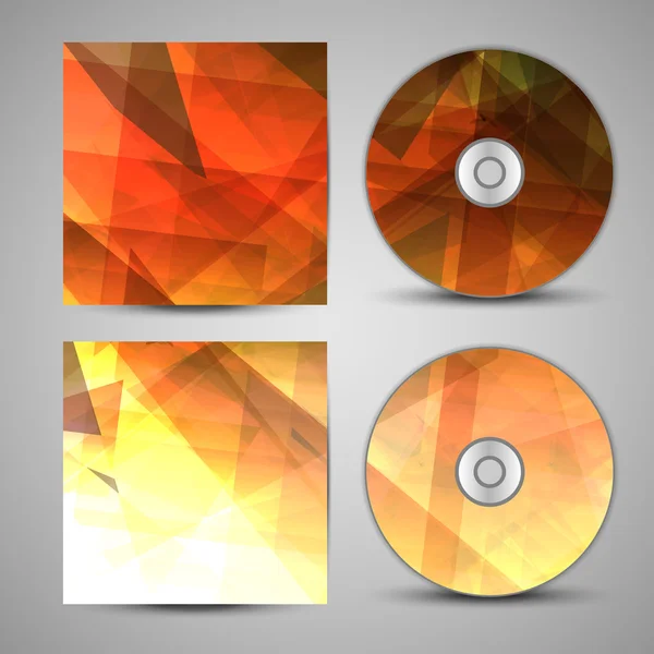 Vector cd cover set for your design — Stock Vector