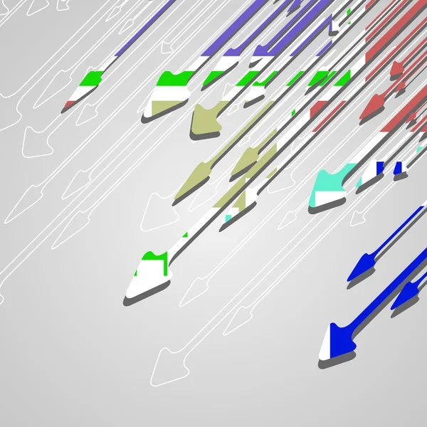 矢印のデザインの背景. — ストックベクタ