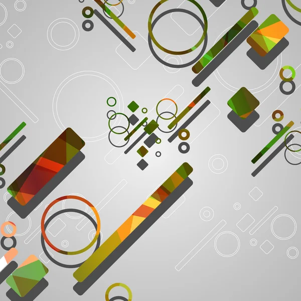 Kleurrijke abstracte kringen achtergrond — Stockvector