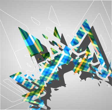 fütüristik arka plan, geometrik şekil.