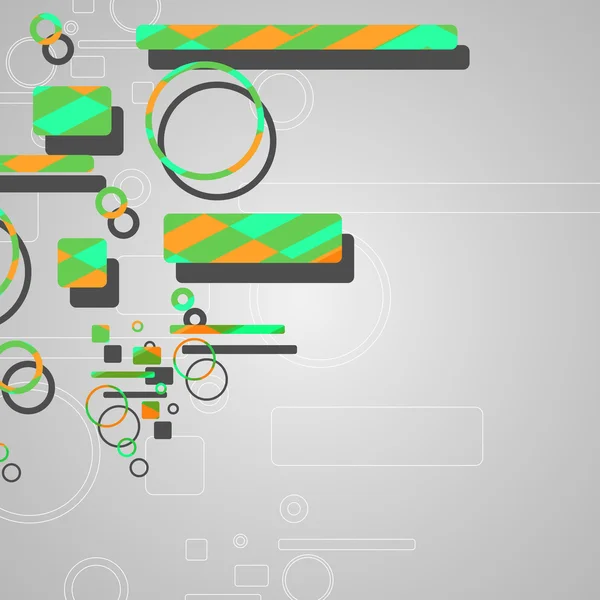Fond abstrait coloré cercles — Image vectorielle