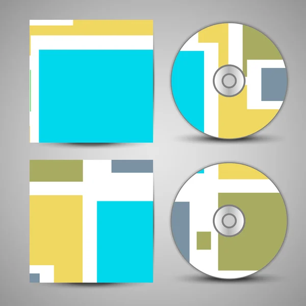 Vector cd cover set for your design — Stock Vector