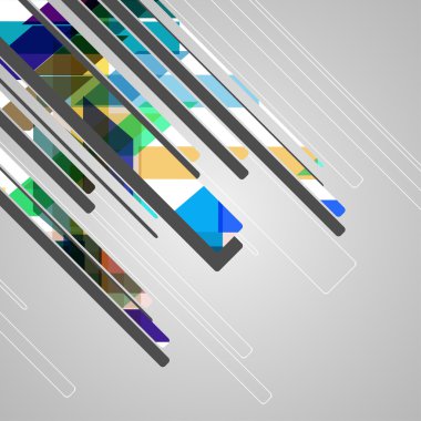 soyut futuristik geometrik şekiller