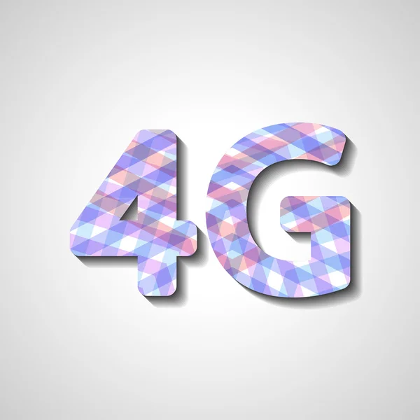 4 g en son kablosuz iletişim — Stok Vektör