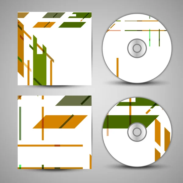 Conjunto de capa de cd vetorial para o seu projeto — Vetor de Stock