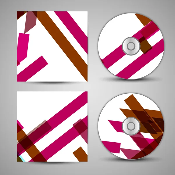 Conjunto de cubierta de cd vectorial para su diseño — Archivo Imágenes Vectoriales