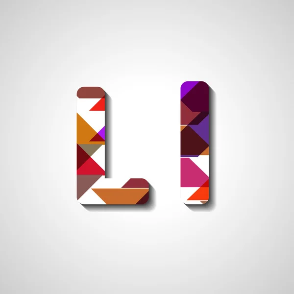 Kleurrijke brief alfabet — Stockvector