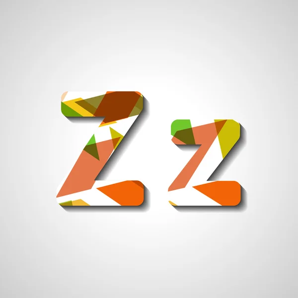 Alfabeto de letras coloridas — Vector de stock