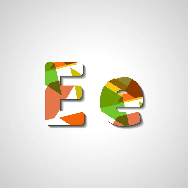 Alfabeto de letra colorida — Vetor de Stock