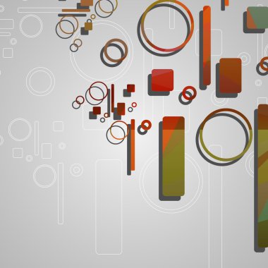 Renkli soyut çember arkaplanı