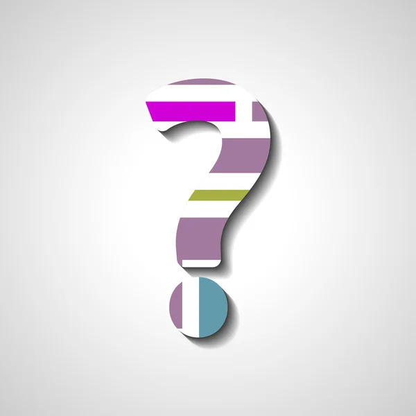 Abstract question mark — Stock Vector