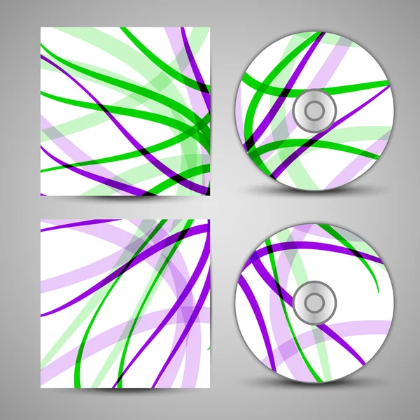 Conjunto de cubierta de cd vectorial para su diseño — Archivo Imágenes Vectoriales