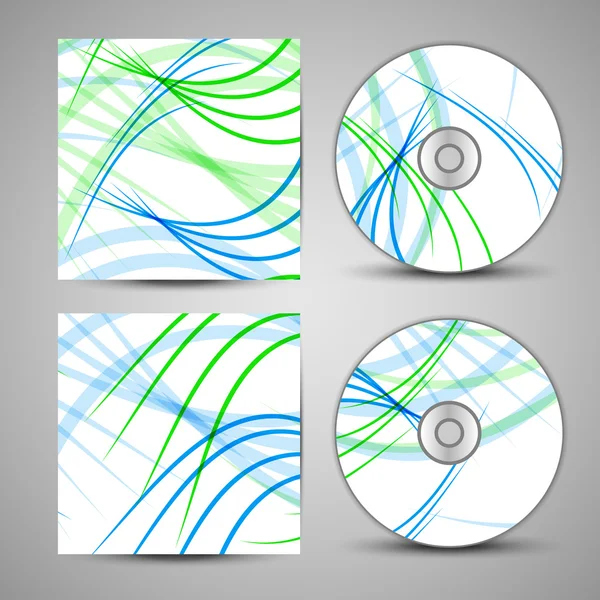 Vector cd cover set for your design — Stock Vector