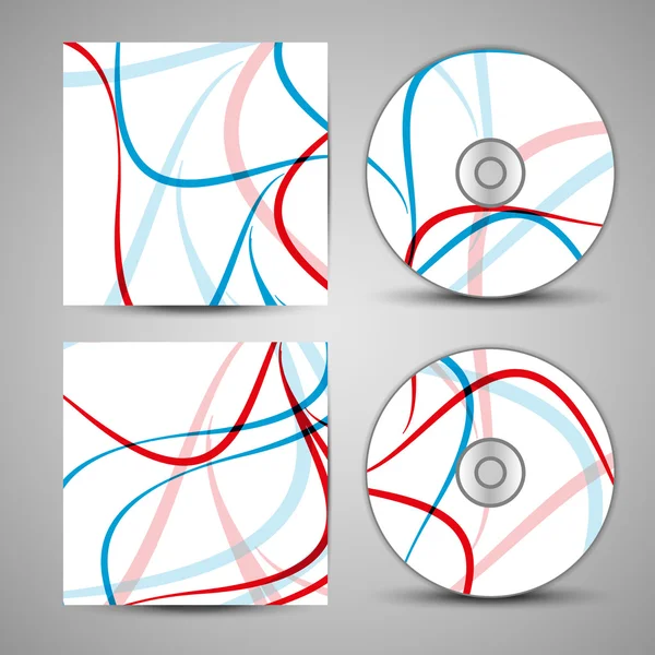 Vector cd cover set for your design — Stock Vector