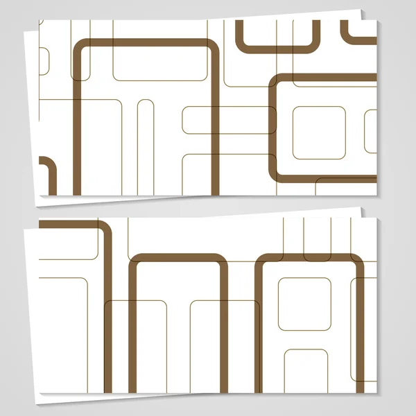 Conjunto de tarjetas de visita vectoriales para su diseño — Vector de stock