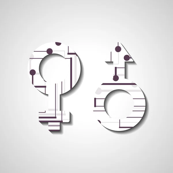 erkek ve dişi cinsiyet simgeleri