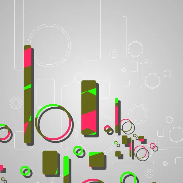Fond abstrait coloré cercles — Image vectorielle