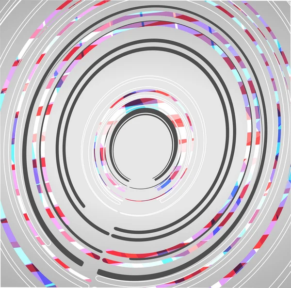 Antecedentes de círculos tecnológicos abstractos — Archivo Imágenes Vectoriales