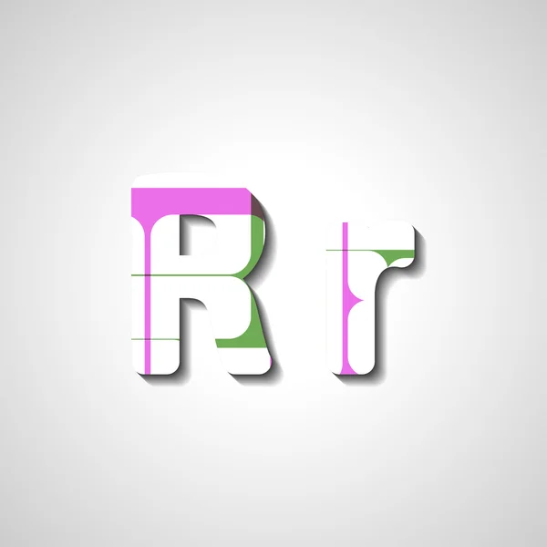 다채로운 문자 알파벳 — 스톡 벡터