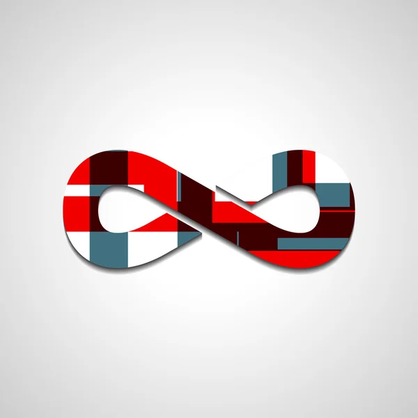 Symbole abstrait de l'infini — Image vectorielle
