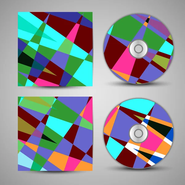 Vector cd cover set for your design — Stock Vector