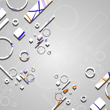 Renkli soyut çember arkaplanı