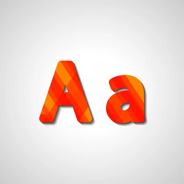 Alfabeto de letras coloridas — Vector de stock