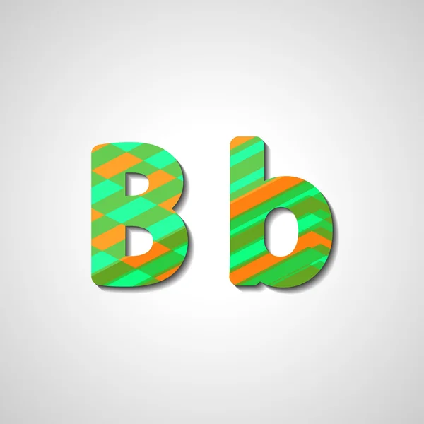Alphabet lettre colorée — Image vectorielle