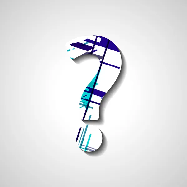 Abstract question mark — Stock Vector