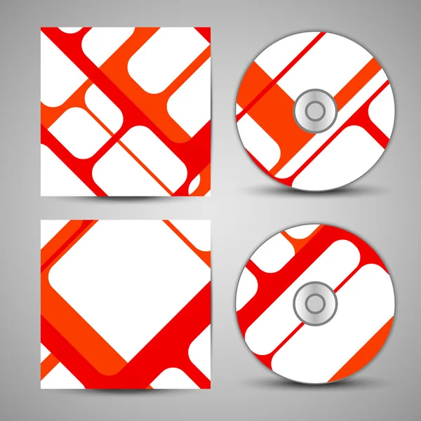 Vector cd cover  set for your design — Stock Vector