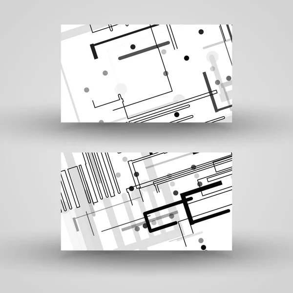 矢量名片设置为您的设计 — 图库矢量图片