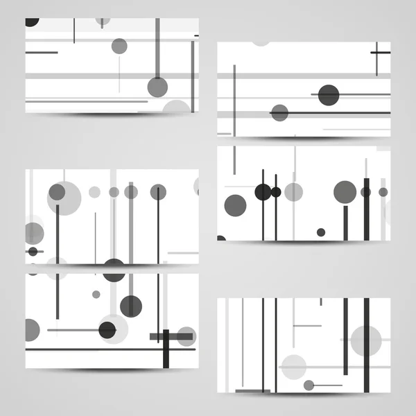 矢量名片设置为您的设计 — 图库矢量图片