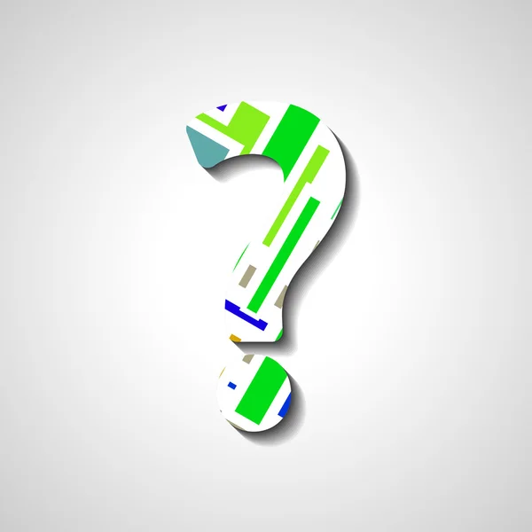Abstract question mark — Stock Vector