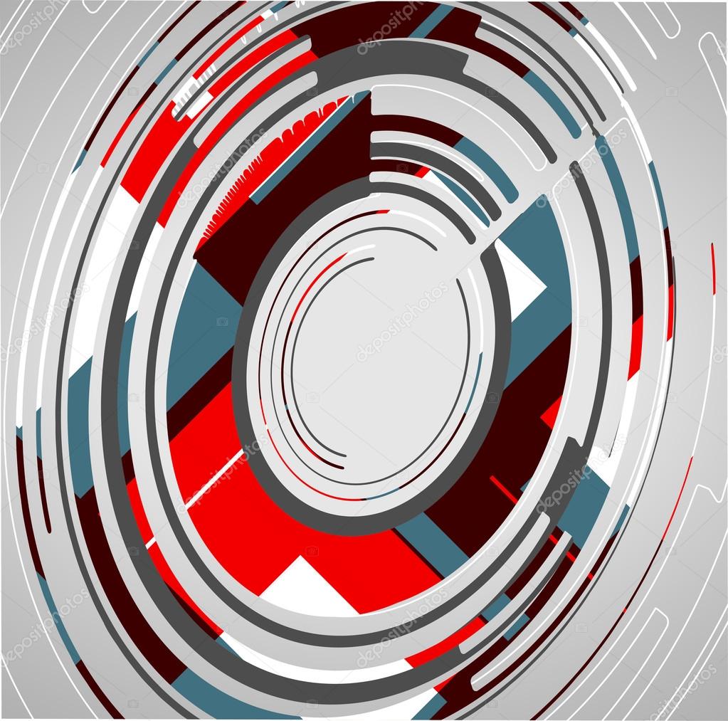 Abstract technology circles background