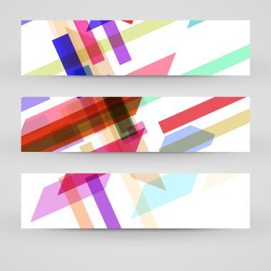 vektörel banner tasarımınız için ayarla