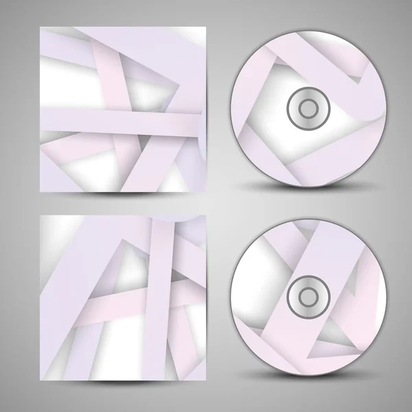 Conjunto de cubierta de cd vectorial para su diseño — Archivo Imágenes Vectoriales