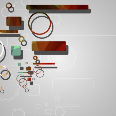 Renkli soyut çember arkaplanı