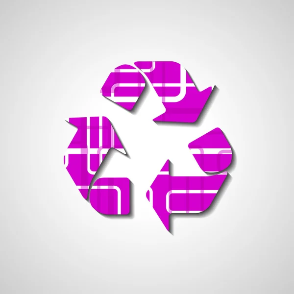 Recycle Symbol, abstract style illustration — Stock Vector