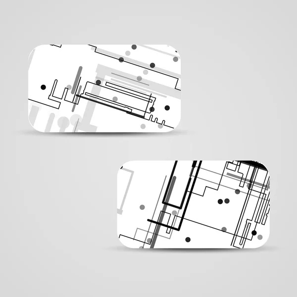 矢量名片设置为您的设计 — 图库矢量图片