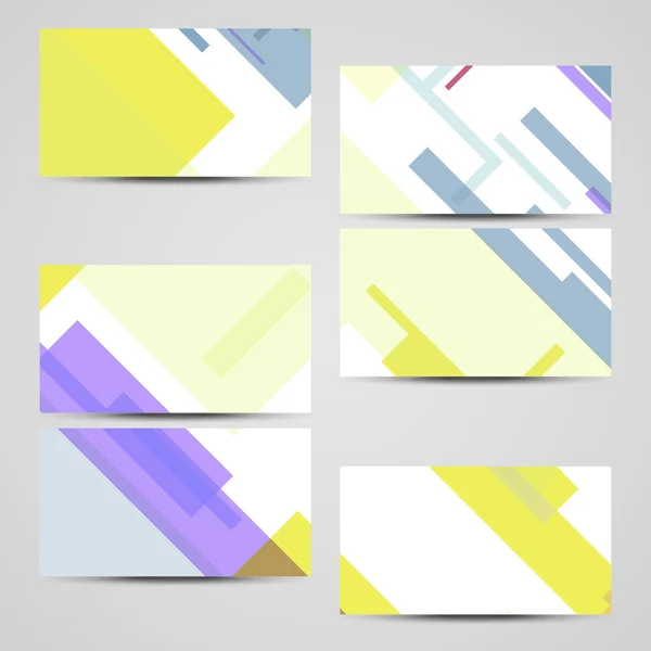 Set de cartes de visite vectorielles pour votre design — Image vectorielle