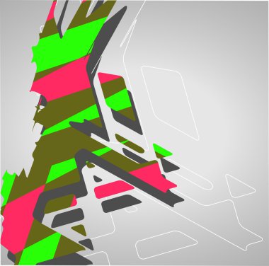 futuristik geometrik arka plan